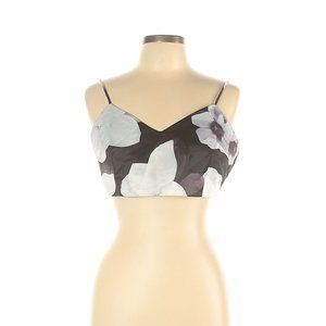 L'Atiste by Amy Women Pink Sleeveless Floral Crop Top Tank